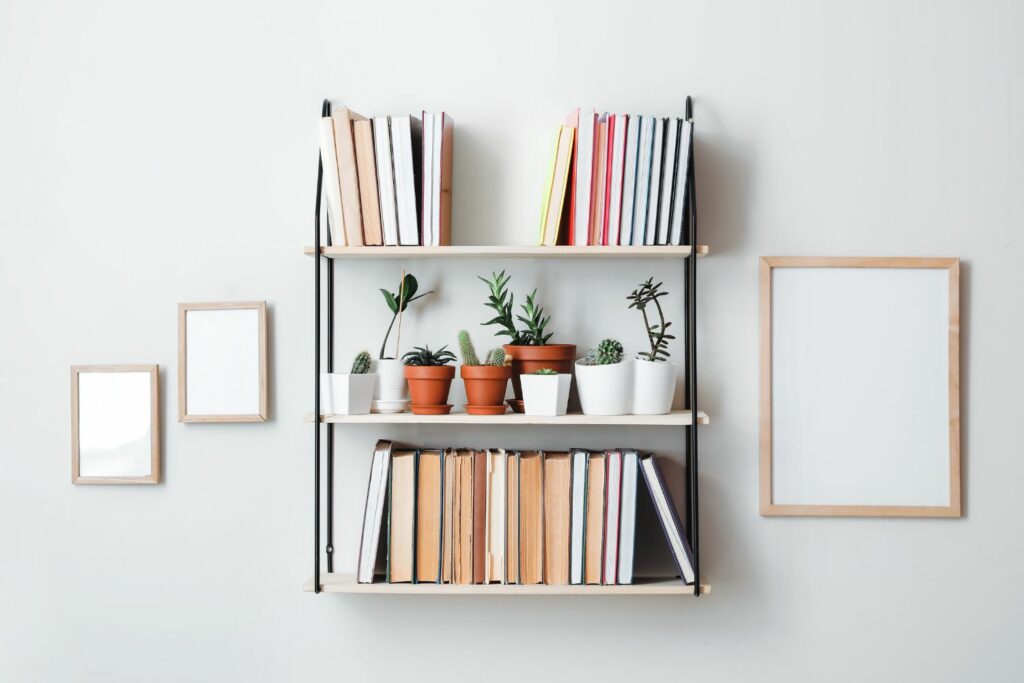 homemade shelving