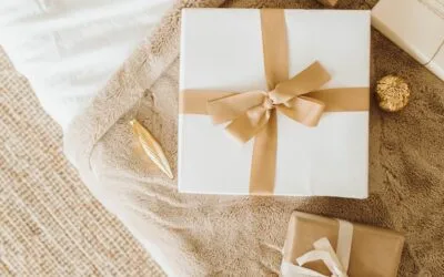 a neatly wrapped gift