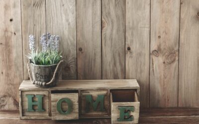 a reclaimed wooden shelf