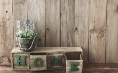 a reclaimed wooden shelf